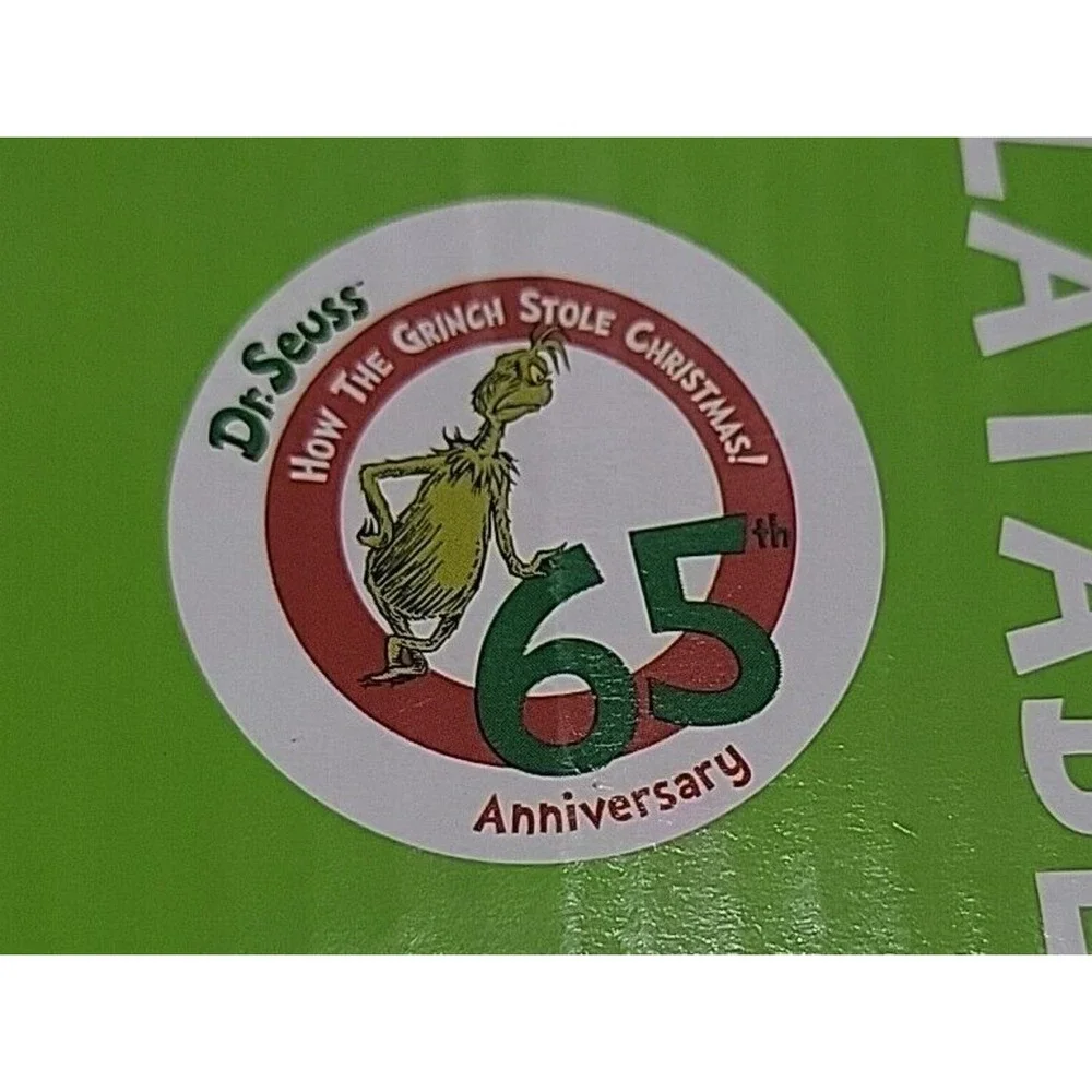 Dr Seuss 65th Anniv The Grinch w Tiny Christmas Tree 5.5' Gemmy‎